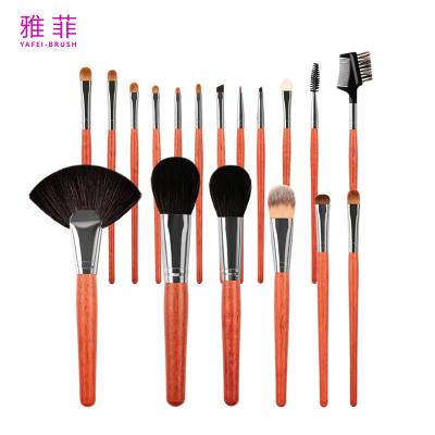 China 152A124218 Premium Professional 18pcs make-up borstel set met opslagzak Te koop