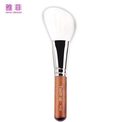 China F03 White Real Goat Hair Makeup Brushes Flat Angled Contour Brush Private Label for sale