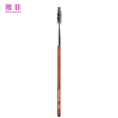 China Synthetic Hair Facial Makeup Brushes Curl Eyelash Brush With Wood Handle for sale