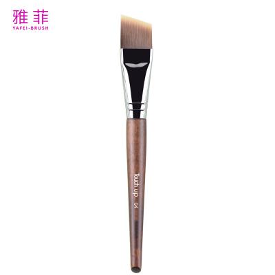 Cina TOUCH UP 04 Stile spazzola capelli sintetici rame multifunzionale angolare trucco spazzola manifattore in vendita