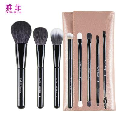 China 286A18508 OEM ODM Factory 8 Pieces Professional Makeup Brush Set With Bag Contour Powder Concealer Blush for sale