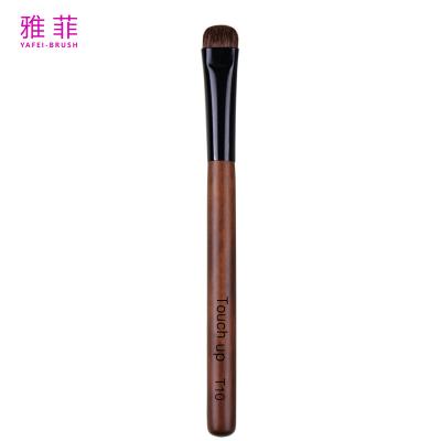 Chine T10 Ombre de l'œil Sourcil Noir Cheveux de poney Brosse de maquillage professionnelle Multi-fonctionnelle OEM / ODM Poignée en bois à vendre