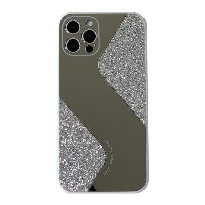 China Stylish Shockproof Luxury Girls with Glitter Mirror TPU PC Silicone Durable Phone Case for iPhone 12 11 pro Max Mini X XS 7 8 plus Cover for sale