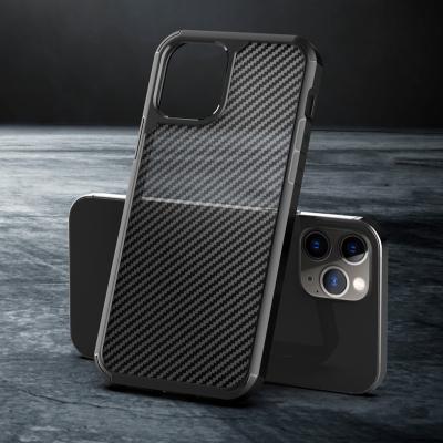 China High Quality Shockproof Matte Carbon Fiber Clear TPU Cell Phone Cover Celulares For Iphone 12 11 pro X max XS 7 8 plus frame cell phone filter for sale