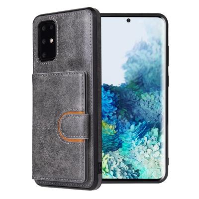 China Soft Leather Business Card Slot Shockproof Package Cell Phone Cover For Samsung Galaxy Note20 S10 S20 S21 Ultra Plus Frame Mobile Phone Filter for sale