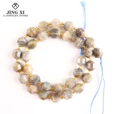 China DIY Jewelry Making Wholesale 2021 Natural Round Gemstone Labradorite Beads Loose Beads Faceted Energy Stone Power For Jewelry Making for sale