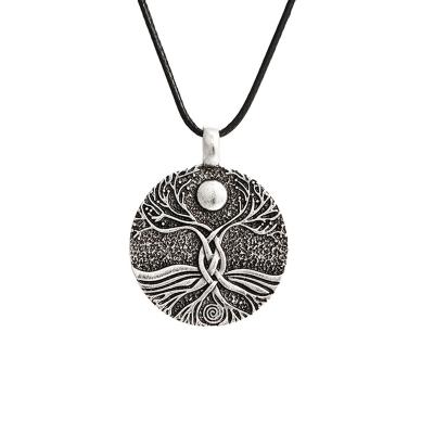 China Punk Cool Design Viking Jewelry Family Birthstone Tree Of Life Necklaces For Women Mens for sale