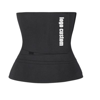 China Antibacterial Custom Logo Women Invisible Belly Lose Weight Belly Trimmer Waist Trainer Bandage Waist Wrap Bandage for sale