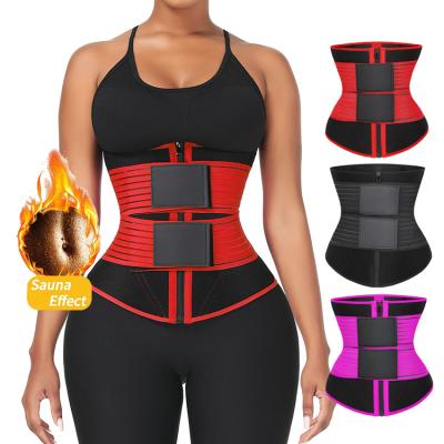 China Wholesale New Arrival 3 Color Women Waist Trainer Tummy Wrap Belt Trimmer Control Soort Antibacterial Back Support Belt for sale