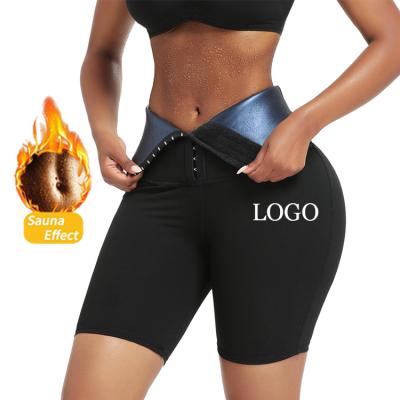 China Wholesale Custom Antibacterial Logo Women Yoga Leggings Shorts Fit Hangs High Waist Trainer Leggings for sale