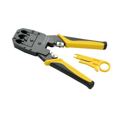 China Wire Stripper Wire Network RJ45/RJ11/RJ12 Stainless Steel Crimper Cable Punch Down Stripper Tool Sets for sale