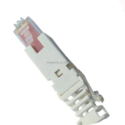 China Hot Selling RJ45 Toolless Microwave Plug 8P8C Male Cat6 Plug Toolless Modular Connector for sale