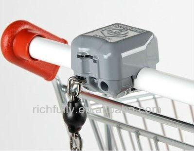 China Wholesale Cheap Price Shopping Trolley Shopping Trolley Coin Locks With Euro Coins RFY-STCL01 for sale