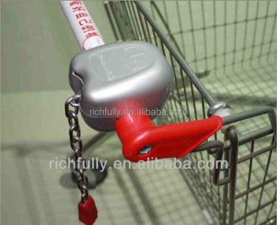 China Worldwide Folding Used Supermarket Trolley Shopping Coin Lock for sale