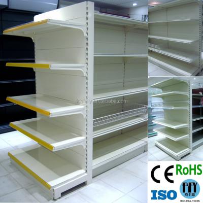 China Single Sided 5 Layer Supermarket Racks , Gondola Shelving Within 100-120kg Per Layer for sale