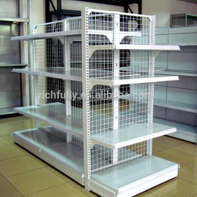 China With Mesh Back Panel Wire Mesh Panel/Shelf/Supermarket Pharmacy Shop Shelf Shelves for sale