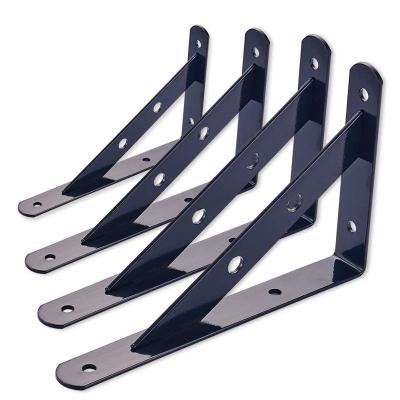 China Galvanized Steel/Carbon Steel/Stainless/Aluminum Alloy Metal Triangle Bracket Wall Shelf Uniterm Single Clapboard Fixed Bearing Bracket for sale