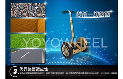 China Gyro Stabilized remote control 1000w Electric Chariot Scooter segway , 40KM Distance for sale