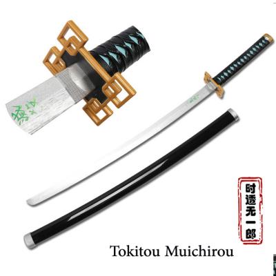 China Cosplay Demon Slayer Anime Swords Handmade Katana Samurai Sword Kamado Tanjirou Kochou for sale