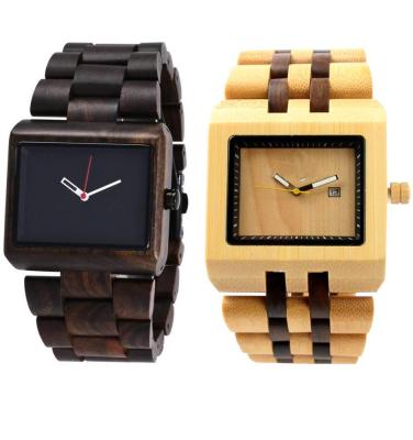 China Shenzhen Factory Private OEM Logo Mens Ebony Wooden Watch Band Water Resistant for sale