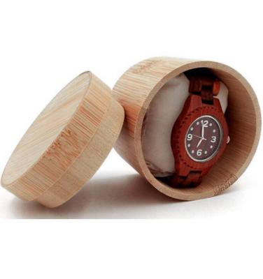 China Watch Packing 100% Natural Handmade Wooden Bamboo Watch Case For Watch Packing Case Custom 2021 Glass for sale