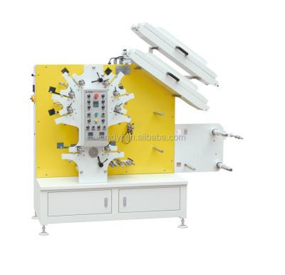 China Flexo Sticker Label Garment Label Printing Machine / Roll To Roll Flex Printing Machine Price JR-1262 (6 Colors+2 Colors) for sale