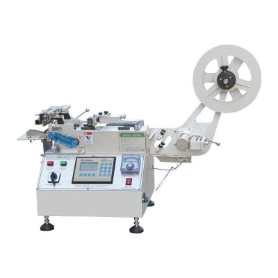 China High speed 100mm wide high speed garment fabric label cutting machine for nylon taffeta, polyester satin made in China JQ-3010 for sale