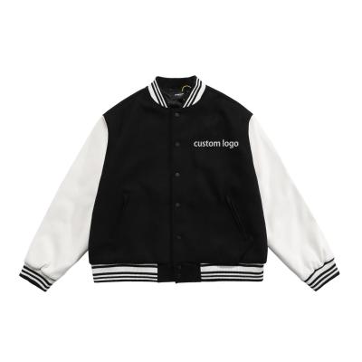 China QUICK DRY custom chenille embroidery leather sleeve baseball letterman varsity jacket for men for sale