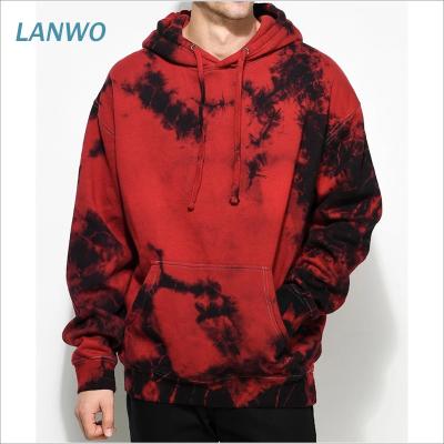 China Custom Design Crystal Red Dye Hoodie Mens Printing 2021 New Fashion Anti Shrink With Hoods Cotton Hip Hop Streetwear Hoodies for sale