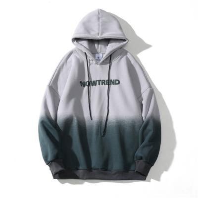 China Wholesale Men's Loose Progressive Custom Logo Change Hoodies Anti-wrinkle Gradient Oversized Hoodies for sale