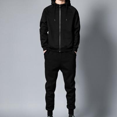 China Wholesale Latest Design Custom Mens Breathable Hoodies Sets 100% Cotton Men Sport Tracksuit Fleece Tracksuit for sale