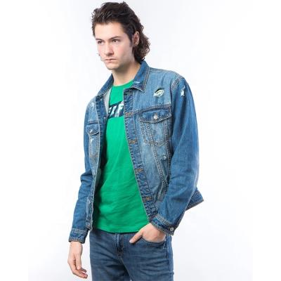 China Sustainable Mens Washed Denim Jacket Fashion New Distressed Plus Size Velvet Mens Jeans Jackets Coats for sale