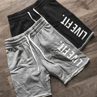 China New Viable High Quality Sport Man Running Shorts Pants Logo French Terry Mens Gym Branded Custom Made Shorts for sale