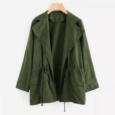 China Plus Size Winter Women Clothes Hooded Anorak Parka Pockets Cardigan Army Green Women Jacket for sale