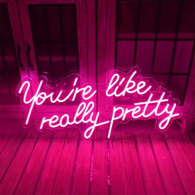 China Romantic Decoration You Are Really Enough Neon Sign To Marry Home Event Decor /LED Neon Sign Letter For Party Or Bar for sale