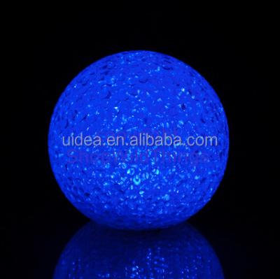 China Decoration 8cm Crystal Color Changing LED Globe/Color Changing Crystal LED Night Light for Wedding Decoration for sale