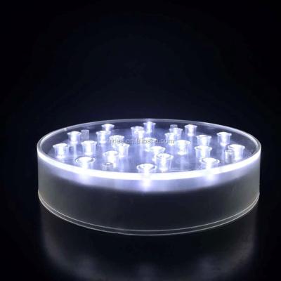 China 6 Inch PS Plated 25 LED Low Light White LED Light For Vase Table Centerpiece Decoration Light for sale