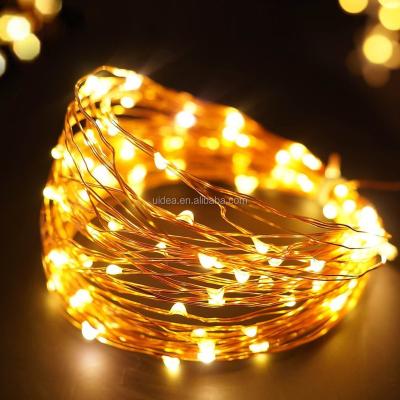 China Water Proof LED Fairy String Light 500 LED Copper Wire String Lights 500 Meters With Plug Warm White Color for sale