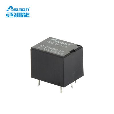 China jqc-3f t73 10am 3v 5V 6V 9V 12V 18V 24V 48V PCB 7A Volt 5PIN 6PIN PCB Asiaon Miniature Sealed Relay for sale