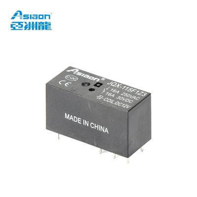 China Asiaon JQX-115F 8a 16a 5v 6v 12v 24v 48v 60v 110v Mini Sealed AC DC PCB Relay for sale