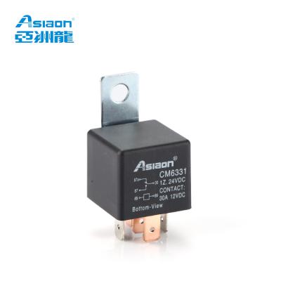 China Sealed 1 Asiaon AS406 CM6331 4 Pin 30A 5V 6V 12V 24V DC Auto Automotive Relay for sale