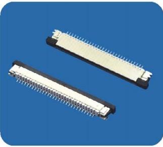 China 0.8mm pitch FFC/FPC connectors with lock,right angle for sale