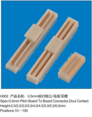 China Receptacle 0.5mm Pch Connector B To B Dual Contact Mating Height 2MM To Telecommunications for sale