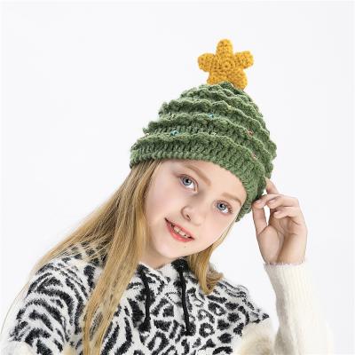 China COMMON Cute Novelty Christmas Tree Shape Cartoon Christmas Tree Shape Cartoon Creative Christmas Winter Hat for sale