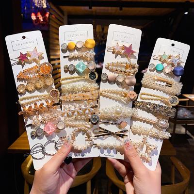 China Fashion NEW Designer BELLEWORLD 2021 Wholesale New Stock Designs Big CIA Fashion Hair Pins Beads Hair Clips for sale