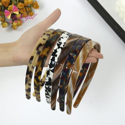 China BELLEWORLD Trendy Wholesale Fashion Acetate Headband Hair Band Designer Women Accessories for sale