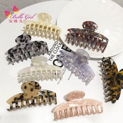 China BELLEWORLD Trendy Korean Fashion Acetate Hair Claw Cuts Large Hair Claws Women Hair Accessories for sale