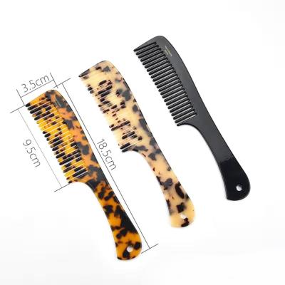 China Elegant Length 18.5 Cm Womens Girls Custom Color Acetate Hair Comb for sale