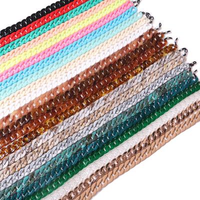 China BELLEWORLD Custom Acetate Sunglasses Accessories Chain Eyewear Chains Bright Colors Wishbone Chain For Glasses for sale