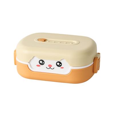 China Portable Lunch Box K71 High Quality Food Grade Sandwich Bento Box Tableware PP Student Lunch Box Cute Cartoon Portable Lunch Box for kids for sale